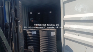 25x20ft bitumen 60/70 to sudan – al jabal dubai