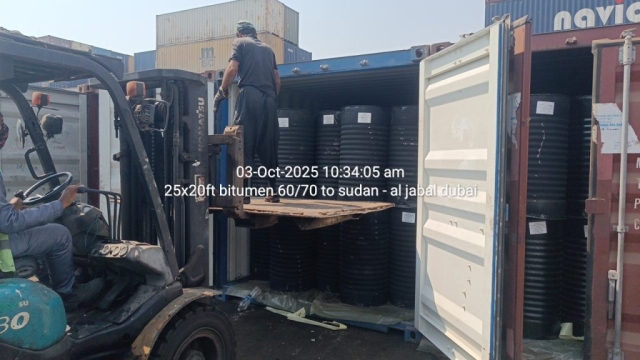 25x20ft bitumen 60/70 to sudan – al jabal dubai