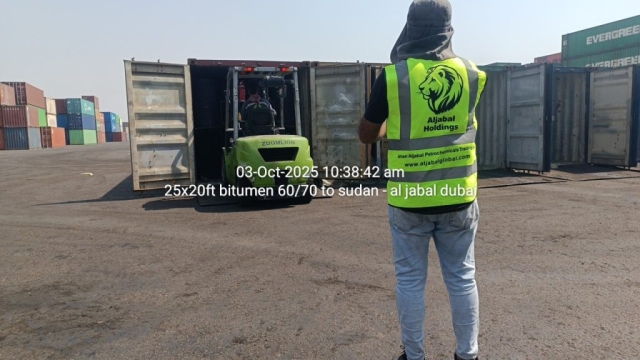25x20ft bitumen 60/70 to sudan – al jabal dubai bitumen 60/70 sexport to sudan