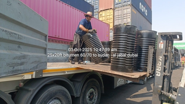 25x20ft bitumen 60/70 to sudan – al jabal dubai