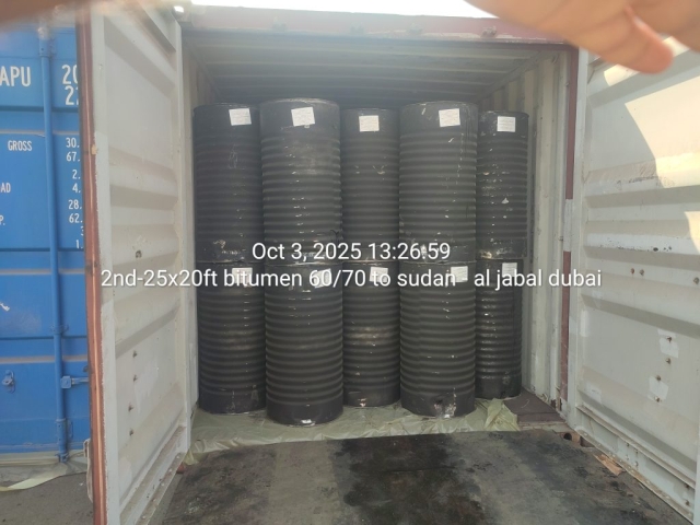 2nd-25x20ft bitumen 60/70 to sudan – al jabal dubai