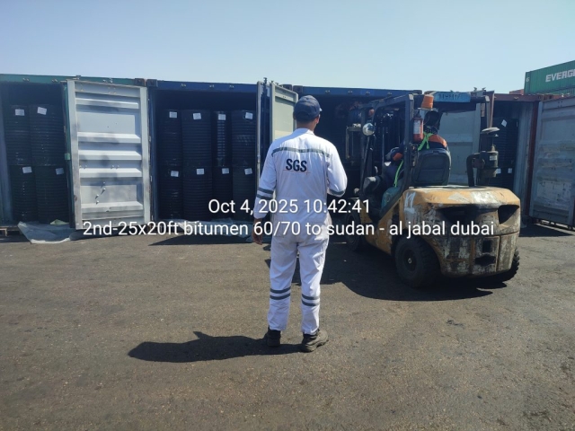 2nd-25x20ft bitumen 60/70 to sudan – al jabal dubai