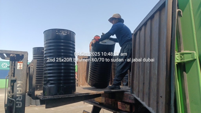 2nd 25x20ft bitumen 60/70 to sudan – al jabal dubai