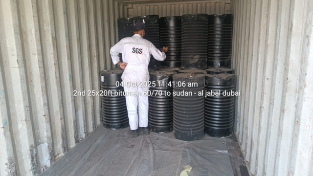 2nd 25x20ft bitumen 60/70 to sudan – al jabal dubai