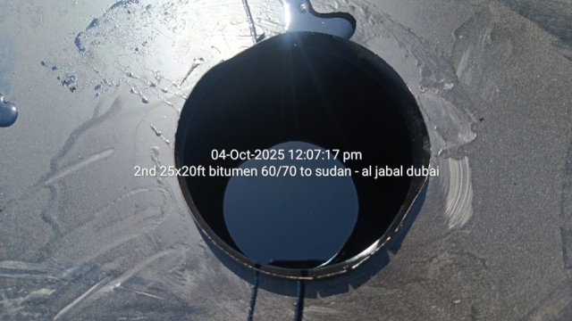 2nd 25x20ft bitumen 60/70 to sudan – al jabal dubai