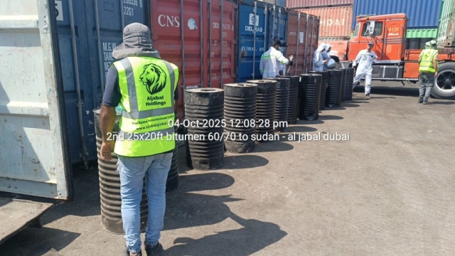 2nd 25x20ft bitumen 60/70 to sudan – al jabal dubai