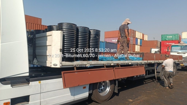 5 x 20 ft- Bitumen 60/70 – yemen – Aljabal Dubai