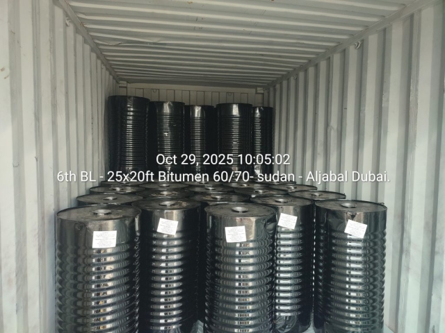 6th BL – 25x20ft Bitumen 60/70- sudan – Aljabal Dubai.