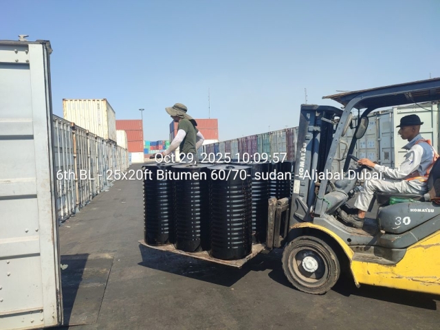 6th BL – 25x20ft Bitumen 60/70- sudan – Aljabal Dubai.