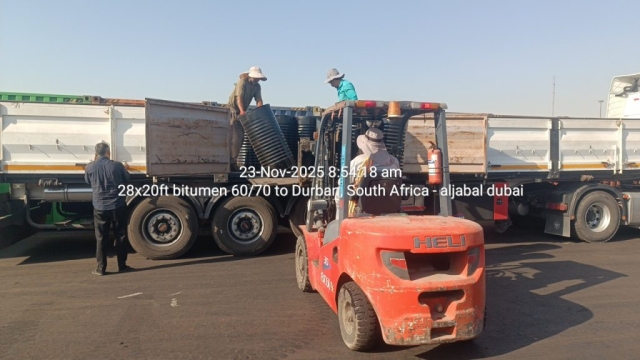 28x20ft bitumen 60/70 to Durban, South Africa – aljabal dubai