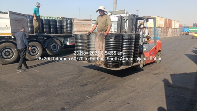 28x20ft bitumen 60/70 to Durban, South Africa – aljabal dubai