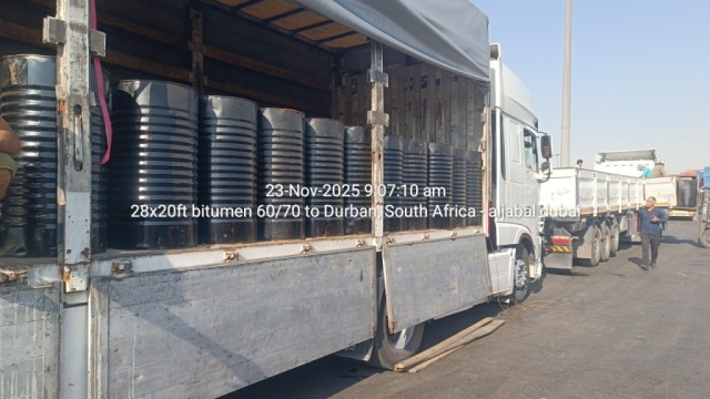 28x20ft bitumen 60/70 to Durban, South Africa – aljabal dubai