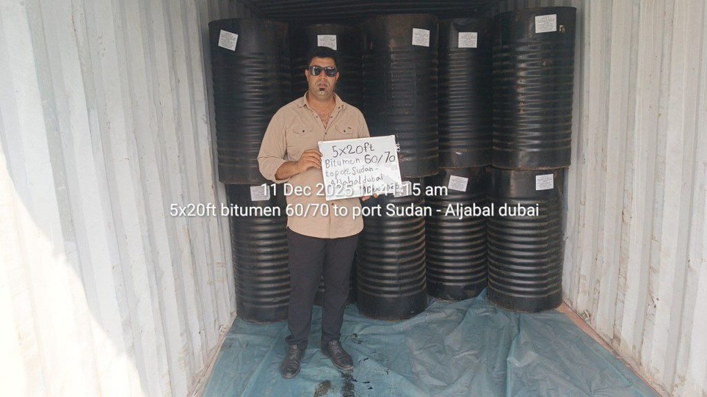 bitumen to port sudan